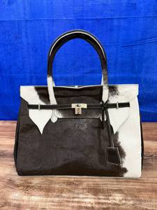 Sac fourre-tout pour femme en similicuir imprimé léopard, fermeture à fermoir, deux poignées, grande capacité, usage quotidien décontracté, RABADA, imperméable, à porter à l'épaule - Product Image 1