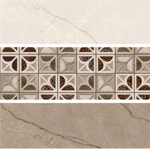 Carrelage mural en céramique blanc brillant de luxe 300x600, style minimaliste pour bureaux d'entreprise haut de gamme et projets commerciaux - Product Image 2