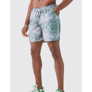 <b>Mens</b> Quick Dry Gym <b>Shorts</b> Printed Athletic Training Running <b>Shorts</b> Breathable Fitness Workout Trunks With Drawstring - Product Image 1