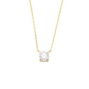 Collar con Colgante Redondo de Circonita Estilo Europeo Americano, Cadena de Cobre de Lujo para Clavícula con Diseño Femenino y Estilo Único - Product Image 5