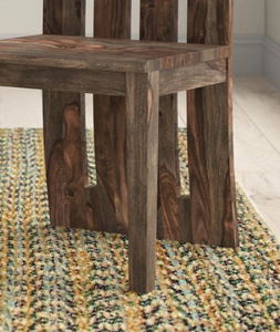 Silla de Comedor Moderna y Sencilla de Madera Maciza, Asiento Ergonómico con Listones Altos, para Decoración del Hogar, Proyectos Hoteleros, Fabricante Directo - Product Image 3
