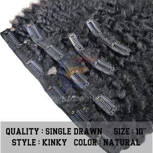 Clip en extensiones de cabello Indonesio Natural Kinky Curly Hair Texture 100 Human Virgin Remy Hair Bundles Tangled Free Personalizable - Product Image 4