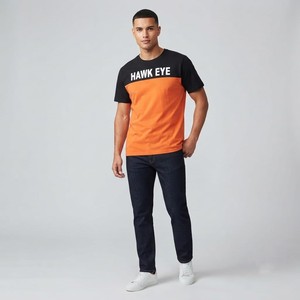 T-shirt Homme Coupe Classique en Polyester/Coton Haute Qualité Grammage Lourd 220g Uni Impression Sérigraphique Personnalisée sur le Devant Vierge Respirant - Product Image 4