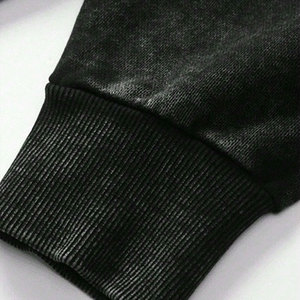 Haut à capuche pour homme en coton molletonné 100% de haute qualité, coupe slim, style streetwear, imprimé délavé à l'acide, tendance, pour l'hiver, fabrication directe ODM - Product Image 4