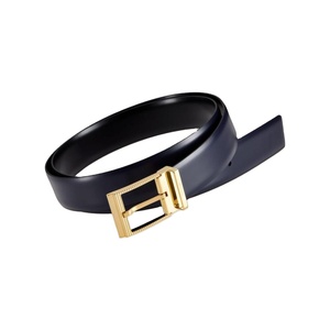 Ceinture Homme en Cuir de Vachette Noir Écologique BS INTERNATIONAL, Meilleure Vente, Style Décontracté, Personnalisable OEM, Boucle Tête de Mort en Acier Tendance - Product Image 1