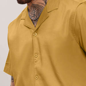 เสื้อเชิ้ตคิวบันคอลลาร์สำหรับผู้ชาย ผลิตอย่างมืออาชีพ ขายตรงจากโรงงาน เสื้อเชิ้ตคิวบันคอลลาร์สำหรับผู้ชายลดราคา - Product Image 5