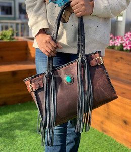 Nuevos bolsos de mano con flecos de cuero de vaca genuino hechos a mano reales, superventas, bolsos de hombro, elegante bolso de compras de lujo para uso de mujeres - Product Image 2
