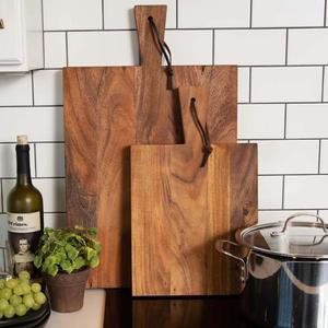 Planche à découper en bois en gros, grande, carrée, épaisse, durable, surface sûre pour les couteaux, idéale pour couper et servir - Product Image 6