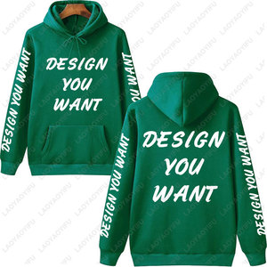 Sweat-shirt à capuche unisexe personnalisé, design sur mesure, impression sur poche avant, coupe ample, polaire en polyester respirant, impression sérigraphique - Product Image 6