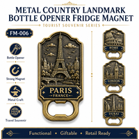 Individuelles Logo Art Deco Metall-Kühlschrankmagnet Flaschenöffner für Hochzeit & Abschluss Umweltfreundliches Großhandels-Reisegeschenk