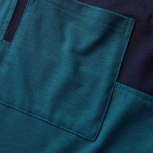 Men's Oversized Color Blocked Short Sleeve T-Shirt O-Neck Knitted Casual Solid Design For Men - Product Image 4