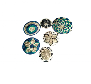 ART-THEMED <b>BASKET</b>: SEAGRASS <b>HANGING</b> <b>WALL</b>, BOHO ECO-FRIENDLY HANDICRAFT, RATTAN BAMBOO DECORATION. - Product Image 3