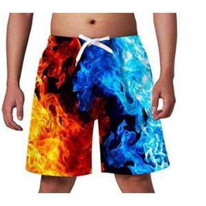Customized <b>Men's</b> Quick-Drying Beach Shorts Loose Fit 3D Floral Animal Dot Designs Large Size Waterproof Five-Quarter Swim Shorts - Product Image 1