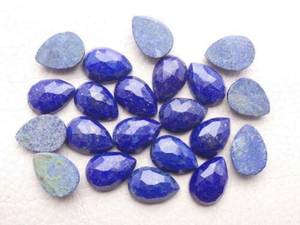 Pierre précieuse naturelle de lapis-lazuli de qualité supérieure, taille poire coupe rose, vente en gros, pierre taillée à la main de qualité fine pour la fabrication de bijoux par les designers - Product Image 1