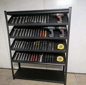 Estante de Almacenamiento Metálico Ajustable de un Solo Nivel, Impermeable, Plegable y Apilable, para Puertas/Paredes, Organización Moderna de Artículos Diversos - Product Image 3