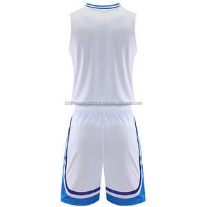 Uniformes de baloncesto transpirables de poliéster 100%, de bajo precio y gran venta, uniformes de baloncesto personalizados con cuello redondo sublimados. - Product Image 6