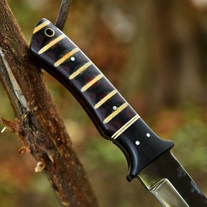 Couteaux tactiques de survie pour la chasse et le camping, en acier au carbone de haute qualité, directement de l'usine UA Supplies, ultra-affûtés, manche en G10 Micarta, OEM - Product Image 3