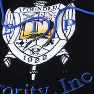 เสื้อฮู้ด Sigma Gamma Rho สีดำ SGRho สีน้ำเงินทอง เสื้อผ้ากรีกพรีเมียม เสื้อสเวตเชิ้ตสำหรับชมรมนักศึกษาแบบยูนิเซ็กซ์ - Product Image 5