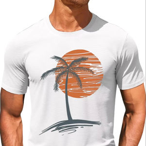 Camiseta de Hombre de Algodón Tejido de Alta Calidad, Suave, Cómoda, Transpirable, Ecológica, de Secado Rápido, Suministro al por Mayor, OEM, ODM - Product Image 1