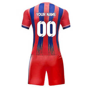 Uniforme de Fútbol Personalizado al por Mayor, Conjunto de Camiseta de Fútbol, Pantalones Cortos, 100% Poliéster, Secado Rápido, Transpirable, Ropa Deportiva para Equipos, Logotipo Personalizado, OEM, ODM - Product Image 5