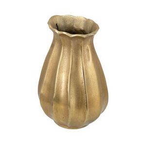 Paire de vases modernistes en métal bicolore avec bordure blanche brillante, porte-fleurs décoratif, écologique et durable pour table - Product Image 3