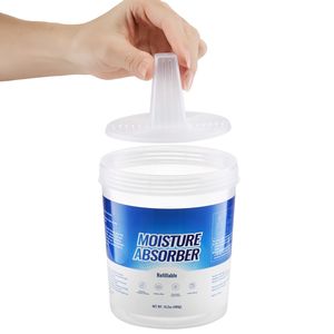 Confezione da 2 secchielli assorbiumidità ad alta capacità da 16,2 once (800 ml) con secchio esterno riutilizzabile e portatile - Product Image 5