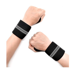 Muñequeras Ajustables y Duraderas para Levantamiento de Pesas con Lazos para el Pulgar, de Algodón, Poliéster y Goma, Transpirables, para Entrenamiento en el Gimnasio - Product Image 1