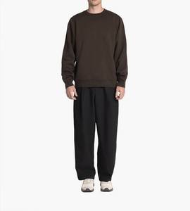 KingSen Wholesale High Quality Crew Neck Men's Autumn Eco-Friendly Breathable Anti-Wrinkle Cropped Pullover Sweatshirt Washed - Product Image 5