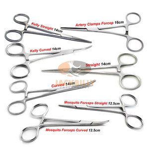 Pinzas Hemostáticas Kelly de Acero Inoxidable de Alta Calidad, 5.5"/6.5", Herramienta de Sujeción Quirúrgica Reutilizable, Juego de 7 Instrumentos Quirúrgicos - Product Image 6