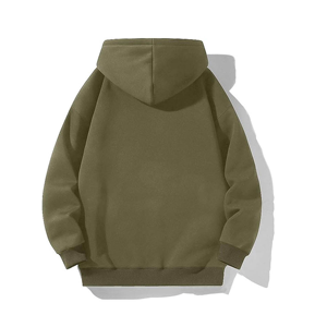 เสื้อสเวตเชิ้ตมีฮู้ดขนาดใหญ่สำหรับผู้ชาย สีพื้น ผ้าฟลีซ แขนยาว มีกระเป๋า ผ้าถัก สวมใส่สบายในฤดูใบไม้ร่วง - Product Image 2