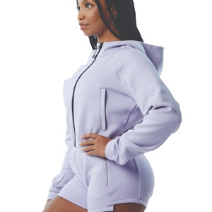 Sudadera con capucha y Top corto informal para mujer con logotipo personalizado estampado para la temporada de invierno 2025 - Product Image 3