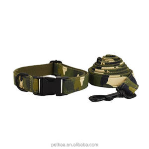 Petkaa - Conjunto de Collar y Correa de Camuflaje Verde Oscuro para Perros Pequeños y Grandes, Accesorios para Paseos al Aire Libre y Entrenamiento - Product Image 2