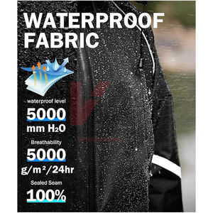 Ropa Deportiva Impermeable, Chaqueta Cortavientos, Chándal para Hombre, Sudadera con Capucha y Pantalones para Correr, Proveedor OEM - Product Image 2