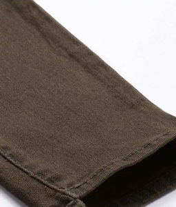 กางเกงยีนส์แฟชั่นผู้หญิง สีพื้น ทรงดินสอ สไตล์วินเทจ สีเข้ม - Product Image 6