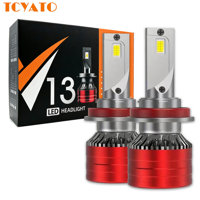 TCYATO Factory Wholesale V13 H7 H4 Led Bulb H11 Led Bulb9005 9006 H3 880 H11 Led Led Headlights for Cars, Led Bulbs for Cars