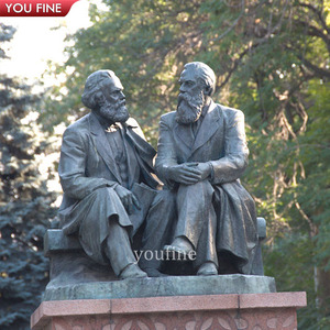 Grande Statua in Bronzo per Esterni, Scultura Commemorativa di <span class=keywords><strong>Marx</strong></span> ed Engels - Product Image 5