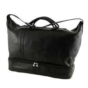 Sac de voyage week-end en cuir véritable, style classique haut de gamme, grand format, portable, style bandoulière, sacs de voyage en cuir - Product Image 2