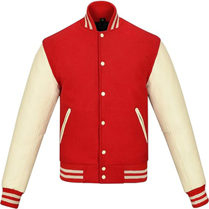 Spring Men's <b>Pilot</b> Bomber Couple Baseball <b>Jacket</b> University Varsity Solid Color Casual Clothes - Product Image 1