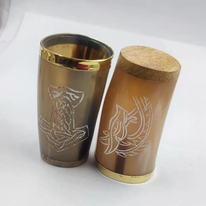 Luxury Classical Design Buffalo Horn <b>Shot</b> <b>Glasses</b> with Handgrip Eco-Friendly Polished for Party Use Bulk Cheap Prices - Product Image 6