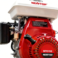 Moteur à essence 4 temps 98cc 152F 1,8KW 2,5hp à démarrage par lanceur, anti-vibration, couple élevé pour pompe à eau, débroussailleuse, karting