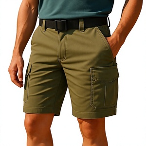Pantalones Cortos Cargo a Cuadros Casuales de Talla Grande para Hombre, Diseño Personalizado, Transpirables, de Secado Rápido, Antiarrugas, Ecológicos, 100% Algodón Twill - Product Image 6