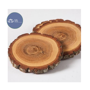MÁS VENDIDO Posavasos de Madera Natural Glory con Asa, Forma Pulida Fina para Decoración de Mesa de Comedor - Product Image 1