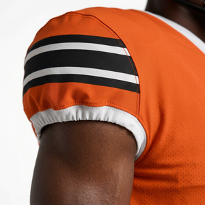 Conjunto de Uniforme de Fútbol Americano Naranja para Hombre, Casco, Jersey y Pantalones, Impresión por Transferencia de Calor, Kit Protector para Adultos - Product Image 6