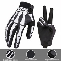 Gants de moto respirants à doigts entiers, antidérapants, résistants à l'usure, unisexes, en polyester, pour motocross et course