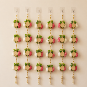 Guirnalda de Perlas y Flores para Colgar en la Pared, Decoración para Puerta, Fondo, Boda, Diwali, Decoración del Hogar - Product Image 4