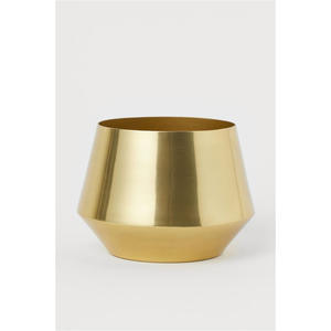 Maceta Redonda de Metal Contemporánea, Elegante Contenedor para Plantas de Interior, para Decoración del Hogar y la Oficina - Product Image 3