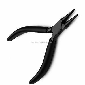 Pince à bijoux noire de haute qualité en acier inoxydable avec poignée en mousse, outil à joint plat pour boucler les fils, idéal pour la fabrication de bijoux DIY (vente en gros) - Product Image 1