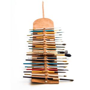 Porte-crayons en cuir de haute qualité, organiseur professionnel pour artistes, outil de dessin, OEM ODM, en vente à bas prix - Product Image 3