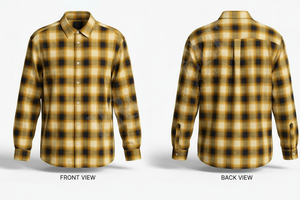 Camisas de Vestir Personalizadas con Logotipo, Diseño Impreso, Franela, Manga Larga, 100% Algodón, Cuello en V, Secado Rápido, Elegantes - Product Image 6