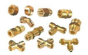 Raccords de tuyauterie en laiton sur mesure de haute qualité, connecteurs filetés sur mesure, matériel de plomberie industrielle pour système de gaz liquéfié - Product Image 2